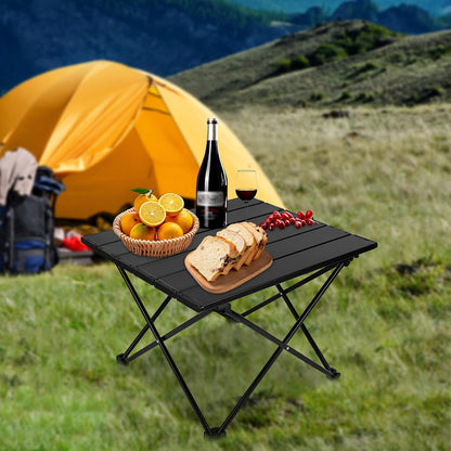 Portable Camping Table Folding Beach Table Portable Picnic Table Aluminum Camp Table Outdoor Backpacking Table Personal Mini Portable Table Camping Tables Fold up Lightweight