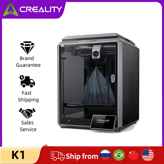 CREALITY K1 Speedy 3D Printer 600Mm/S 20000Mm/S² High-Speed Effortless Auto-Leveling Dual Fans Model Cooling Creality OS