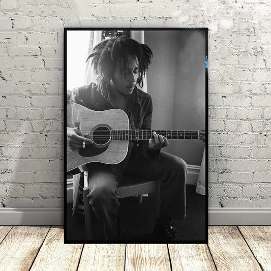 Bob Marley Music Singer Star Poster Prints Modern Fashion Canvas Wall Picture for Living Room Bedroom Home Decor