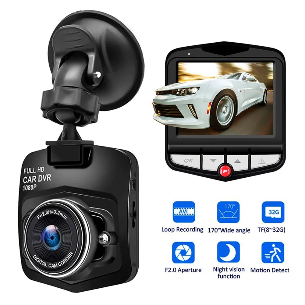 2.4'' Full HD 1080P Dash Cam Car DVR Front or Rear Camera Night Vision G-Sensor