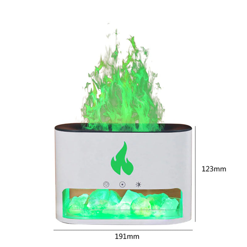 200ML Flame Aroma Diffuser Air Humidifier Home Electric Ultrasonic Cool Mist Maker Fogger LED Essential Oil Diffuser Flame Lamp