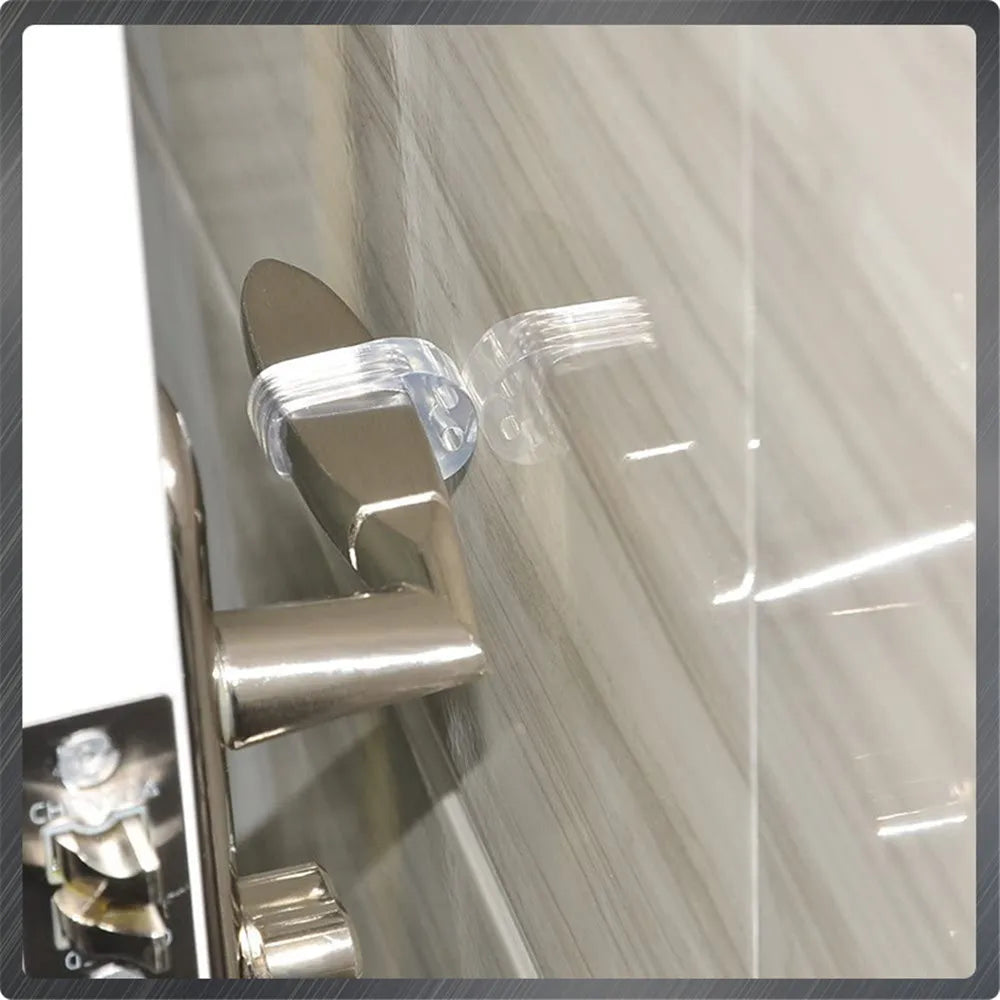 8pcs Door Stopper Transparent Silica Gel Door Handle Buffer Wall Protection Doorknob Bumper Walls Furniture Protective