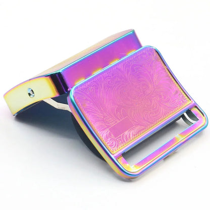 70/78mm Metal Rolling Machine Cigarette Tobacco Roller Box Cigarette Case rainbow silver Accessories for smoking glass bong