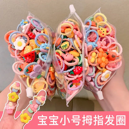 Cute Children's Rubber Band Does Not Hurt The Hair Elastic Good Girl Baby Head Rope Small Tie Hair Chirp Scrunchies Headdress
